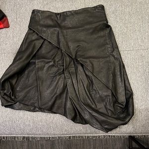 Unique Genuine Leather Skirt
